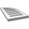 Ekena Millwork Quarter Round Top Right Surface Mount PVC Gable Vent w/ 2"W x 2"P Brickmould Sill Frame, 12"W x 22"H GVPQR12X2203SF - alternate 5